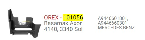 BASAMAK YUVASI AXOR V-1 SOL 4140 3340 944 660 1801 944 666 0301